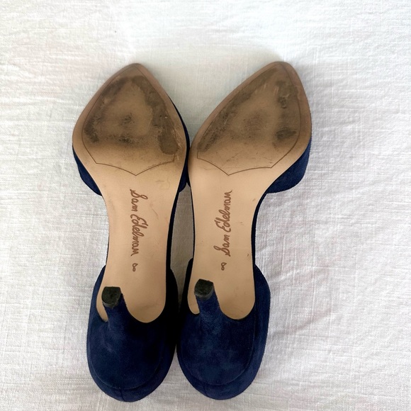 Sam Edelman Opal Navy Suede Heels - Picture 5 of 5